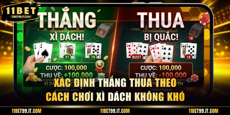 Xác định thắng thua theo cách chơi Xì Dách không khó